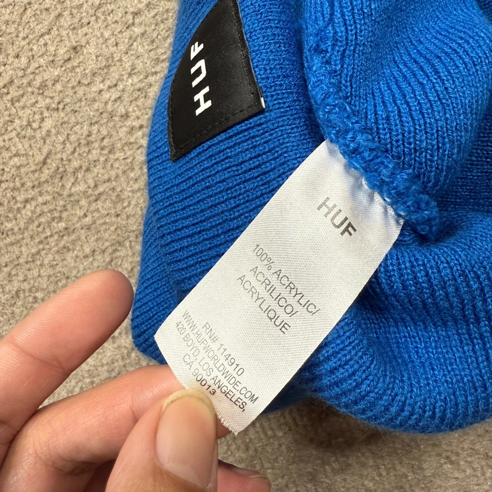 Gorro Huf Calavera Copa Gorro Logo Monopatín Exterior Ropa de Calle Informal Para Hombres Foto 2 de 3