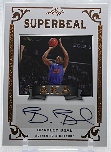 💥BRADLEY BEAL AUTO ROOKIE💥2012 LEAF AKA SUPERBEAL GOLD AUTOGRAPH ROOKIE🔥🔥🔥 - Picture 4 of 6