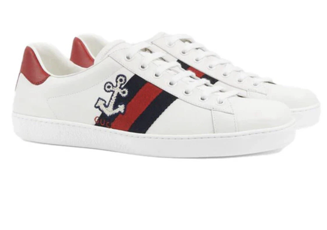 Baskets Gucci Ace chou fl UK 7 US 8 #630610 1XG60 9113