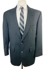 VINTAGE BROOKS BROTHERS 1818 Mens 42R Gray USA Blazer Sport Coat Suit Jacket