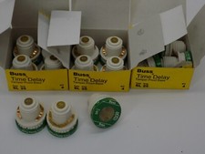 New Old Stock Vintage Buss Fuses Fustat Type S 25 Amp. Dual Element Lot of 15