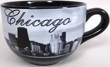 Chicago Coffee Mug Cup Cityscape Windy City Merchandise Oversized Wrap Around