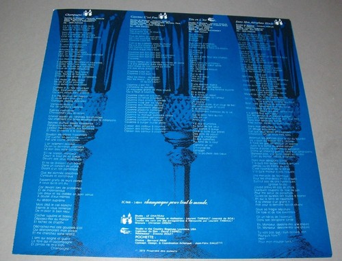 Jacques HIGELIN Champagne pour tout le monde - LP 33t VINYL ORIGINAL 1979 - Picture 5 of 5