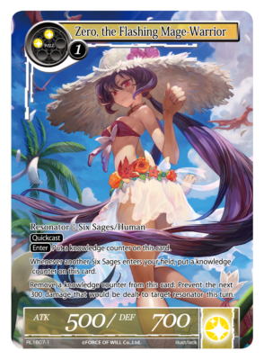 FOW TCG Zero, the Flashing Mage-Warrior PROMO ENG RL1607-1 PERFECT
