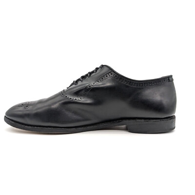 Allen Edmonds Cornwallis Black Leather Semi Brogue Oxford 
