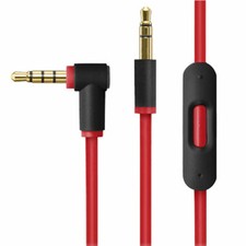 RED Replacement 3.5mm w/ Control Talk Mic Cable for beats by Dr. Dre headphone