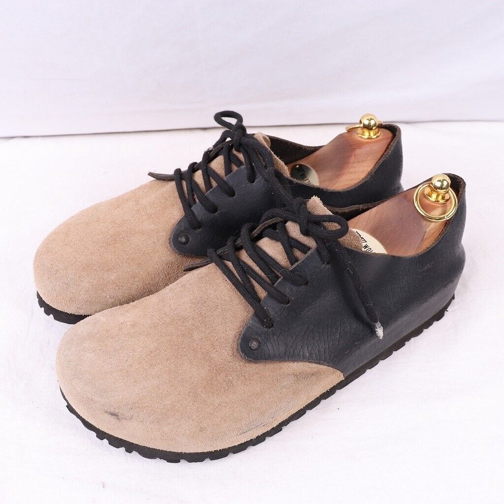 EU42 27cm BIRKENSTOCK MONTANA Beige Suede leather Used Men's EU42 27cm BIRKENSTOCK MONTANA Beige Suede leather Used Men's