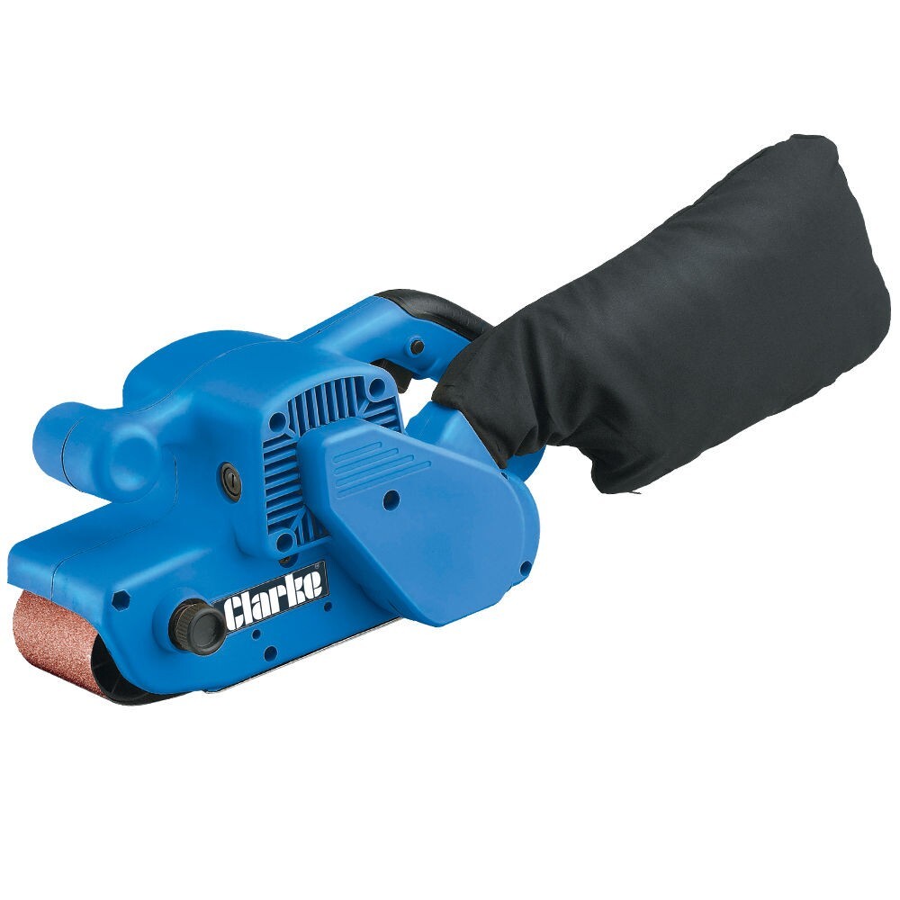 CLARKE 900W 76MM ELECTRIC BELT SANDER SANDING + DUST BAG & BELT BS1 240V