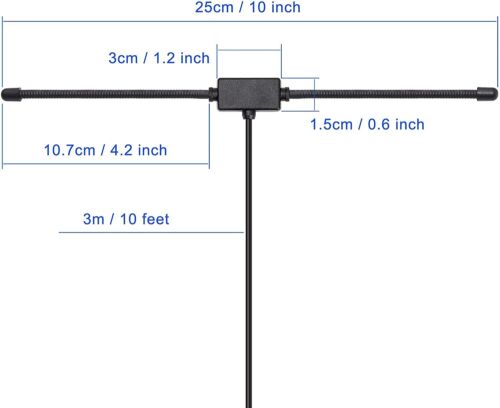Vehicle Ham Radio Amateur Radio Mobile Scanner Antenne BNC Male Dipole Antenne - Bild 3 von 7