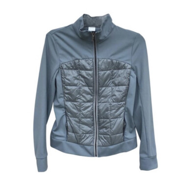 MAX MARA LEISURE JACKET BLUE FULL ZIP PACKABLE SIZE