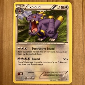 Pokemon TCG Exploud 107/135 Rare BW Plasma Storm NM