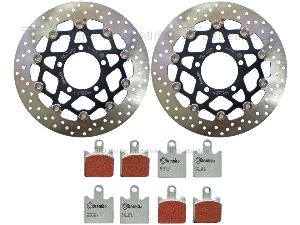 Disques frein avant BREMBO+Plaquettes SC POUR KAWASAKI Z 750 R 2011 11 2012 12 - Photo 1/1