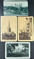 AD165 Swap Playing Cards 4 VINTAGE ADVTS English Railways Railroad