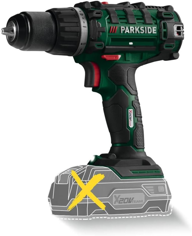 Parkside Trapano Avvitatore a Batteria PABS 20- Li X20V in Valigetta Di Trasport
