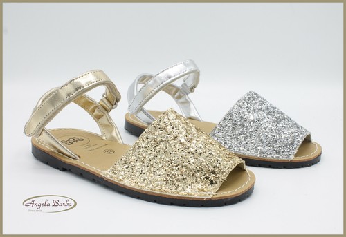 Minorchine da bambina scarpe sandali per bimba bambine Gioseppo in cuoio  glitter | eBay