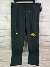 New Nike Flex Training Mens Iowa Hawkeyes ON FIELD Pants Sz Medium Black Dri Fit