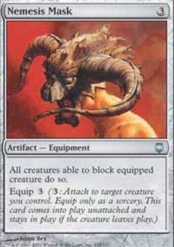 Japanese Nemesis Mask ~ Near Mint Darksteel Foreign Stock Image MTG Magic Ultima - Picture 1 of 1