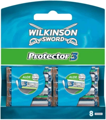 ENERGIZER GROUP Wilkinson Sword Protector 3 Men'S Razor Blade Refills X 8 Pack Mens Shaving