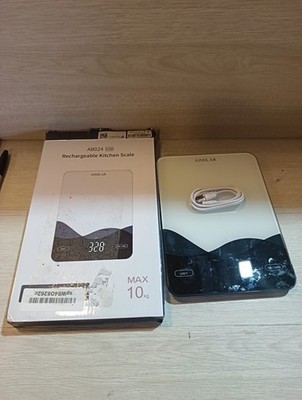 Aufladbare digitale Küchen-Lebensmittelwaage - AIMILAR LED-Anzeige 22 Pfund Lebensmittelgewicht...
