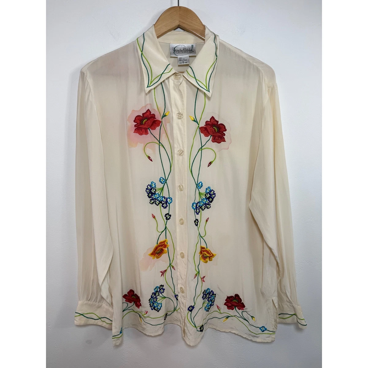 Blouse Diane Von Furstenberg Taille 4 En Soie Imprimé Zèbre Manches Longues Fendues