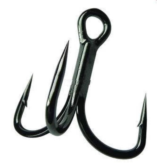 Gamakatsu 317408 Size 4 EWG Treble Hook 6CT