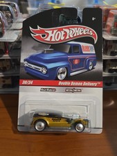 Hot Wheels 2010 Slick Rides #30/34 Double Demon Delivery in Black/Gold RR's C