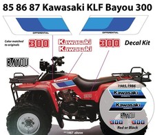 1985 1986 1987 Kawasaki Bayou Klf 300 Decal Graphics Emblem Marks Kit 1985 1986 1987 Kawasaki Bayou Klf 300 Decal Graphics Emblem Marks Kit