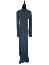 Abito lungo trasparente grigio collo alto Zara taglia Large