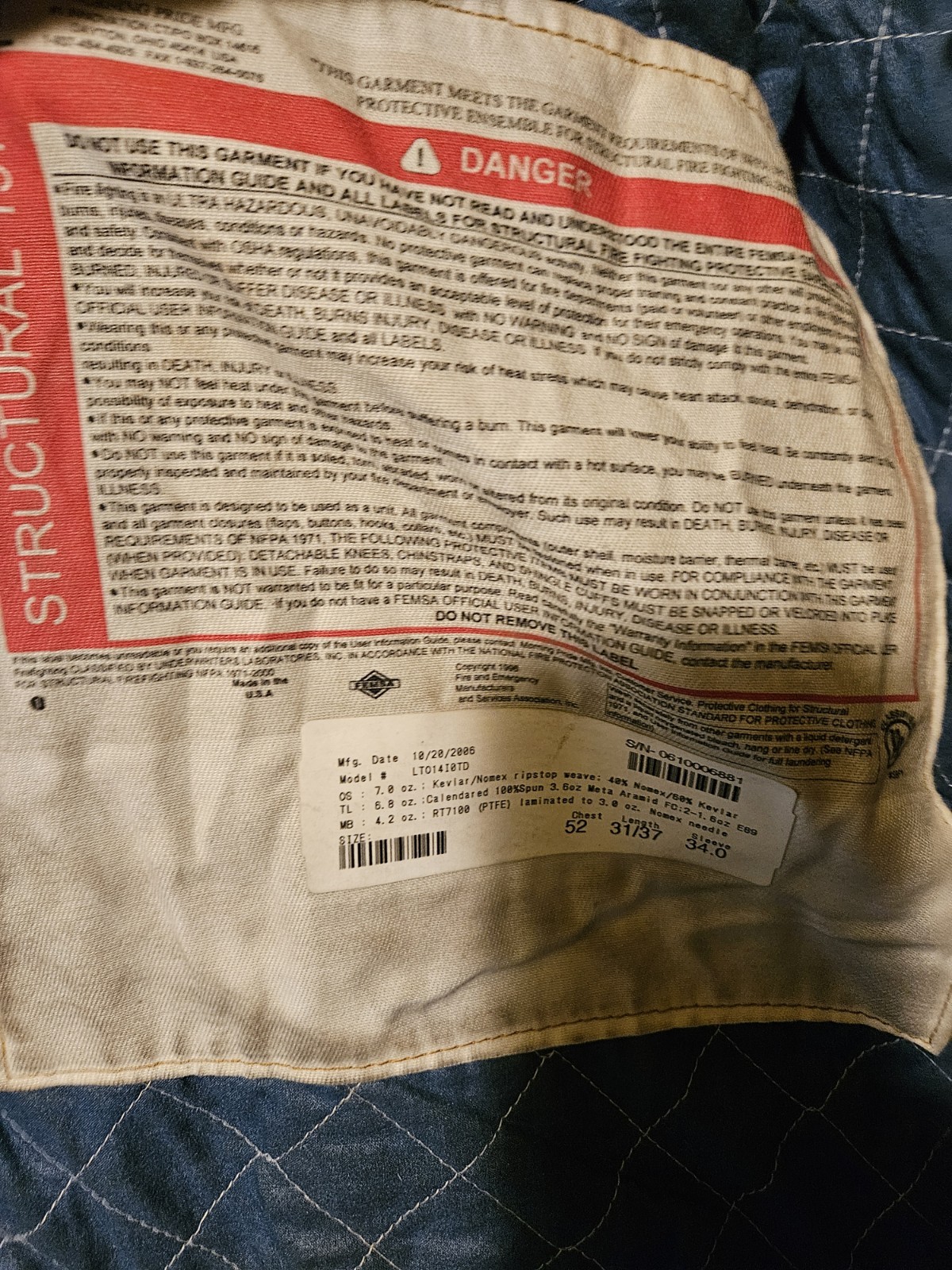 Firefighter Turnout Gear With Fire Shelter, Boots, Gloves Flashmask, Helmet, Bag