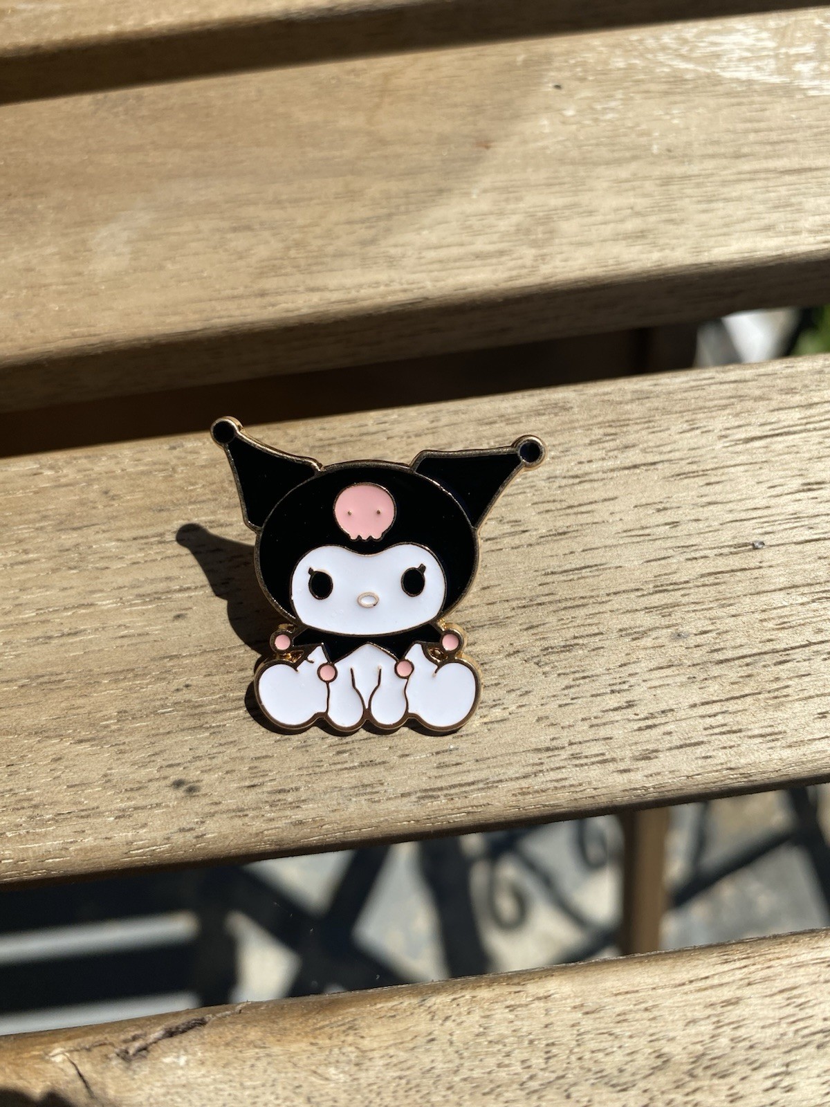 Sanrio Hello Kitty Kuromi Metal Enamel Lapel Pin Chibi