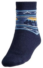 Northeast Outfitters Men's Cozy Cabin Bear-Tec Socks Navy Size L Shoe 8-12.5
