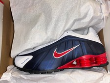 Nike Shox R4 Shoes Midnight Navy HQ1988-400 Men's Sz 8.5 New Nib NWT