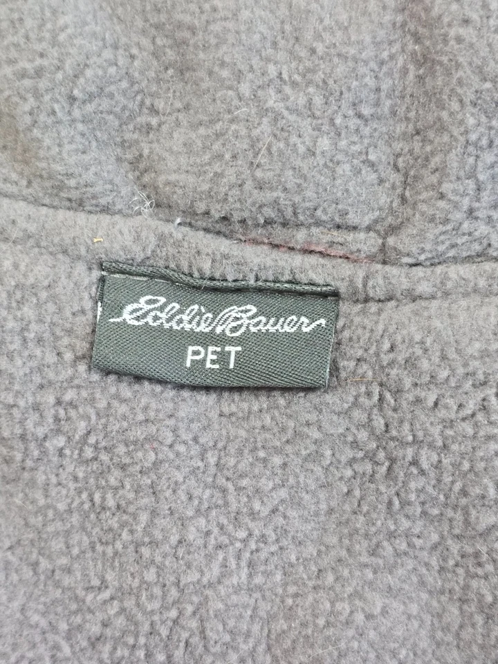 Pink Buffalo Check Pet Dog Vest Jacket Medium Eddie Bauer Fleece Plaid Coat - Image 2 of 4