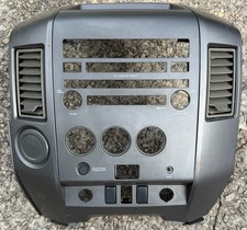 2004-2007 Nissan Titan Armada Center Dash Radio Ac Bezel Trim Wvents Oem Silver
