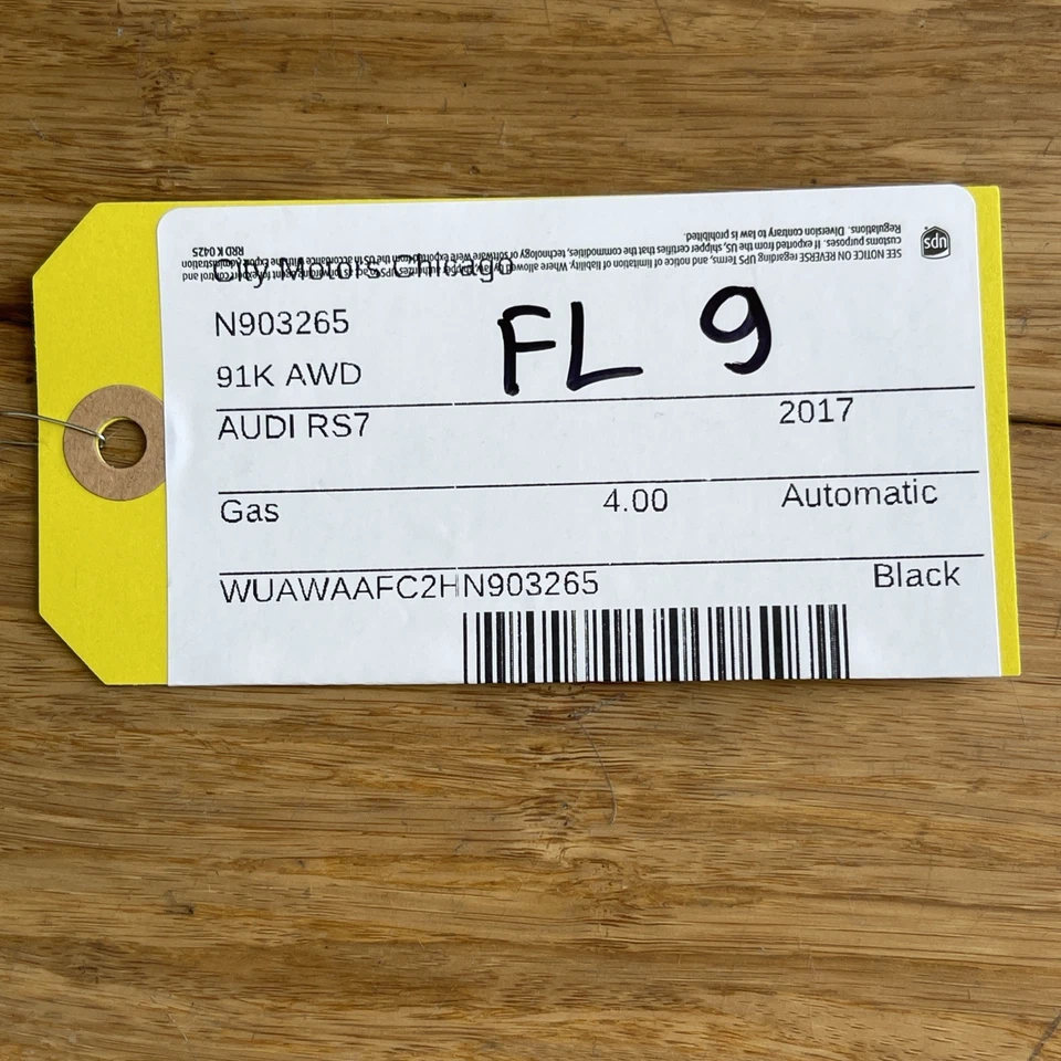 2013-2018 Audi RS7 Porta Frontal Esquerda Exterior ALUMÍNIO Guarnição de Janela 4G8853283F NOTA - Imagem 2 de 4