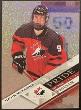 Gavin Mckenna 2024 Upper Deck Team Canada Juniors POP #87 Silver Patterned Foil