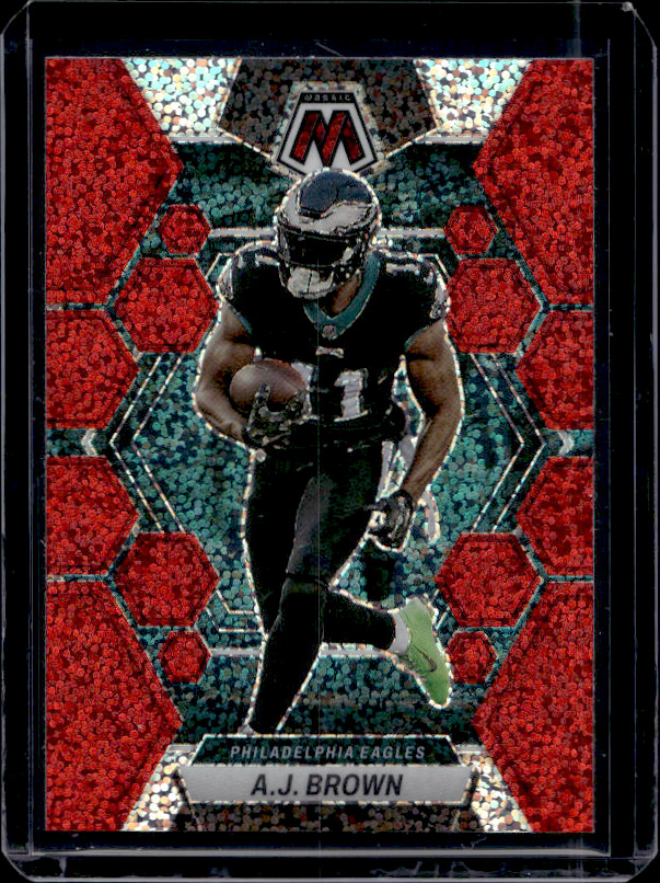 2023 Panini Mosaic - A.J. Brown #193 Red Sparkle Prizm