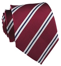 Men's Modern Striped Patterned Formal Ties College Daily One Size Dark Red