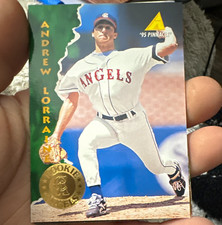 Pinnacle 1995 Andrew Lorraine Rookie Card #406 California Angels MLB Baseball. rookie card picture