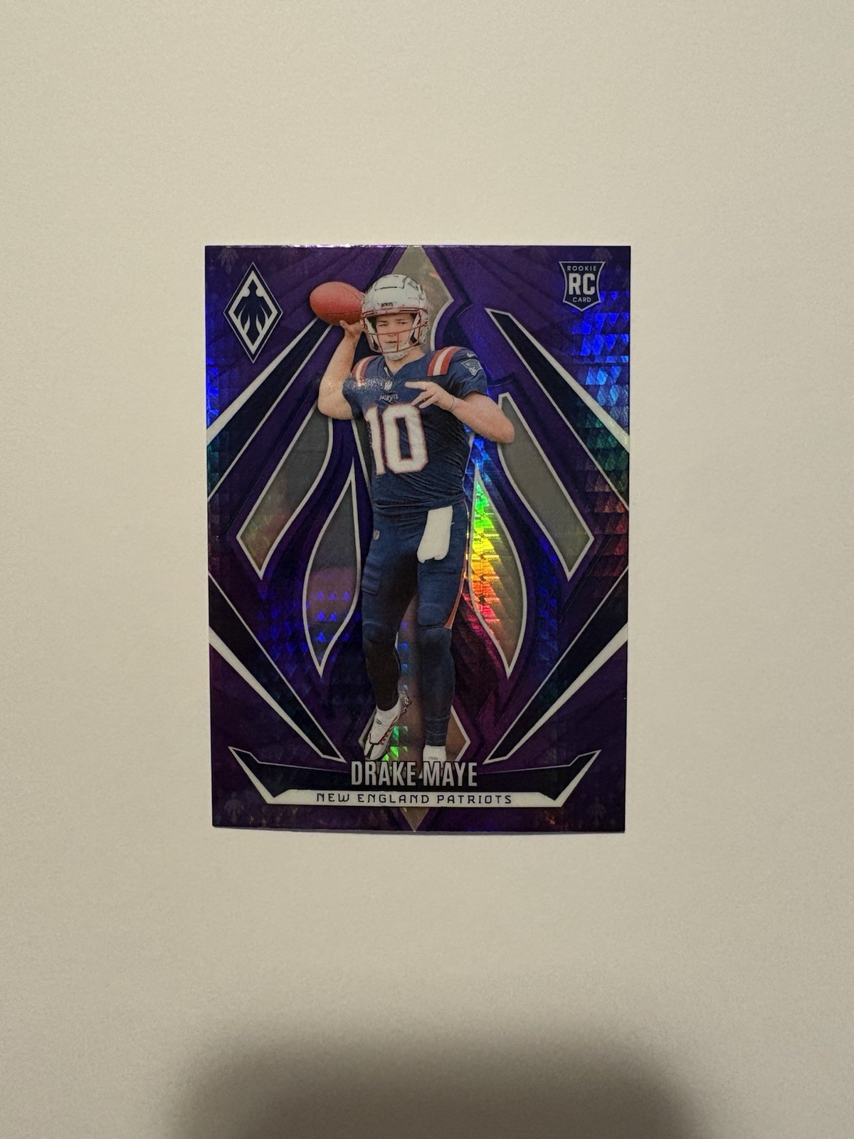 2024 Panini Phoenix - Rookies Drake Maye #179 Purple Hyper (RC)