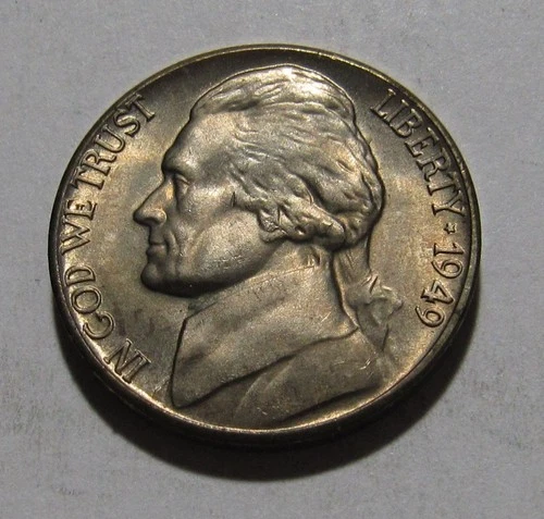 1949 D Jefferson Nickel - BU Condition / NICE Steps - 103SA