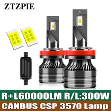 6000K 9005/HB3 H1 H7 H4 H11 Canbus Led Headlight Car Fog Bulb 60000LM 300W 2pcs