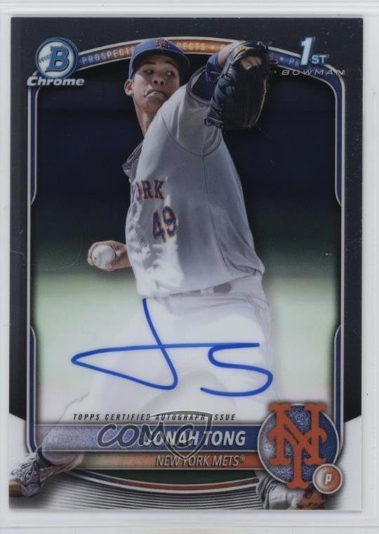 2025 Bowman Chrome Prospect Jonah Tong #CPA-JTO Auto
