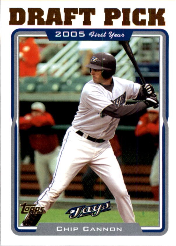 2005 Topps #684 Chip Cannon FY RC - BB