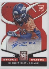 2014 Panini Elite Rookie Status Red Die-Cut 4/49 Bradley Roby #198 Auto k1n