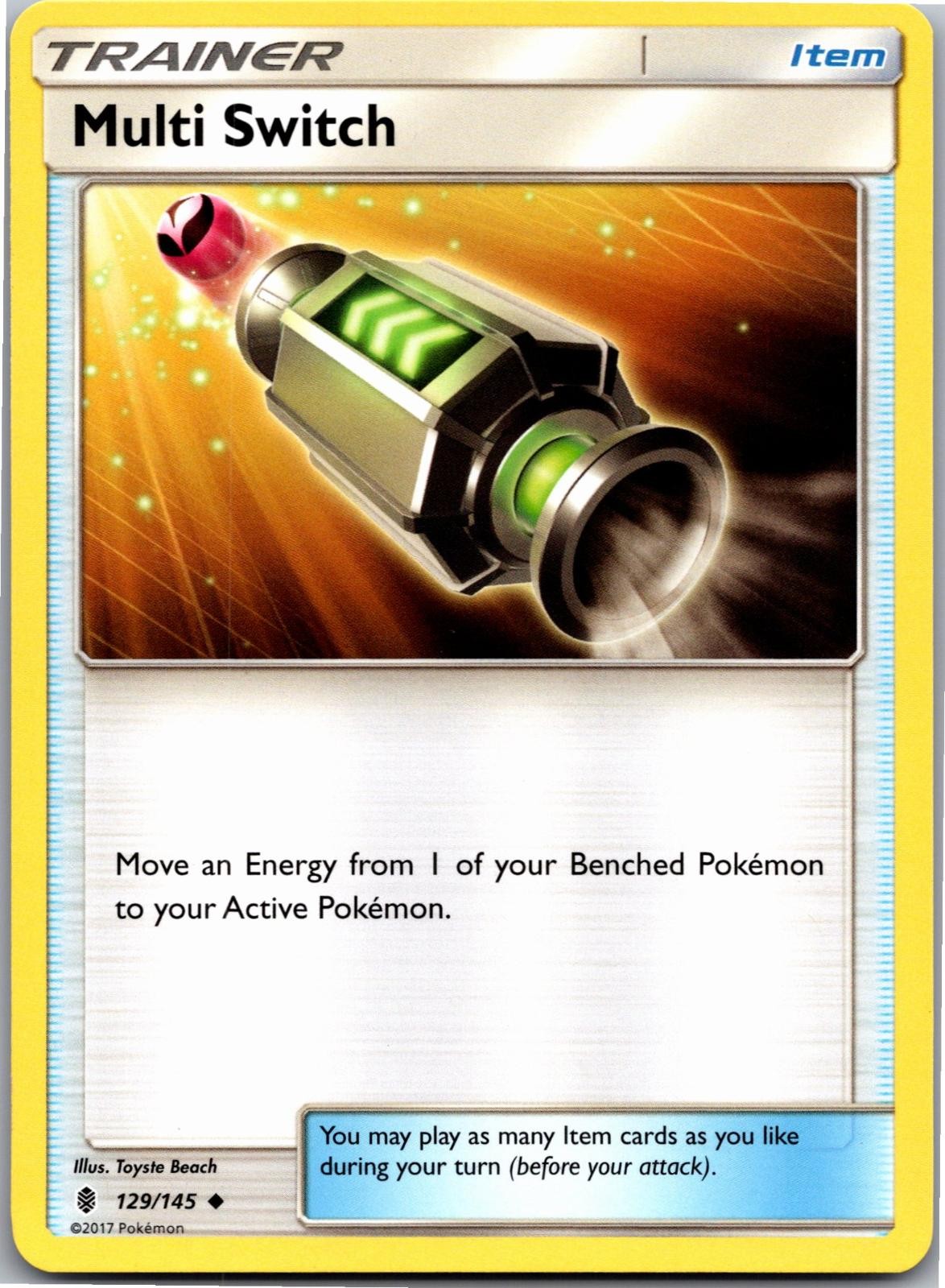 Multi Switch 129/145 Uncommon Guardians Rising Pokemon Near Mint