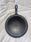 SEASONED Unmarked Wagner Ware Cast Iron #9 Skillet Griddle 10-1/4"  RESTORED