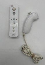 Official Nintendo Wii Remote and Nunchuck White RVL-003 OEM