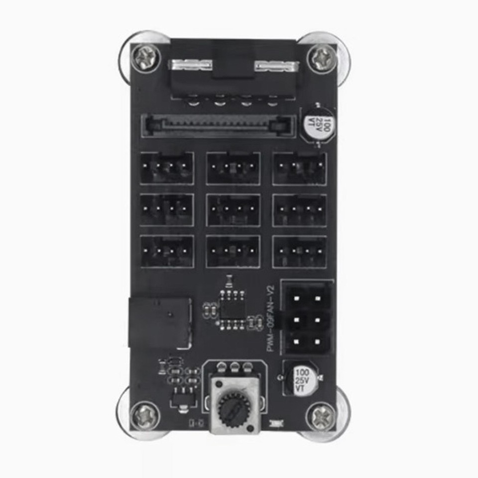 Controller Ventola PC PWM 12V 4 Pin - Hub Alimentazione Con 4 Interfacce SATA | Controllo Velocità Regolabile - Foto 10