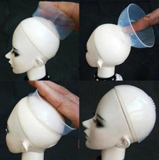 Head Clear Silicone Wig Cap Protection Cover for Bjd Doll Anti-Slip MSD SD
